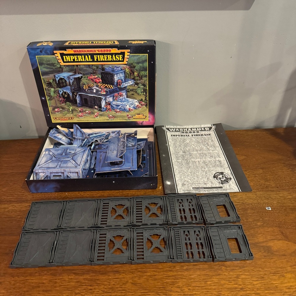 Games Workshop Warhammer 40k Imperial Firebase Terrain Set OOP Complete in Box